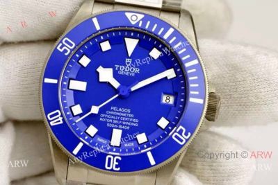 Swiss Grade Copy Tudor Pelagos Watch Blue Face Titanium Case